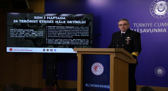  Son bir haftada 26 terörist etkisiz hale getirildi